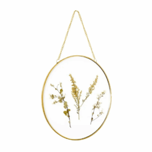 Crystal Art Gallery Hanging Gold Circular Framed
